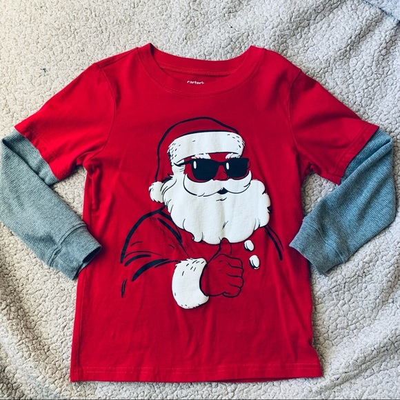 Christmas Santa Thermal long sleeve t-shirt - Picture 1 of 5